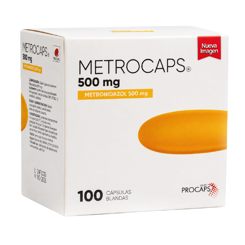 Metrocaps 500 mg Cápsulas Blandas