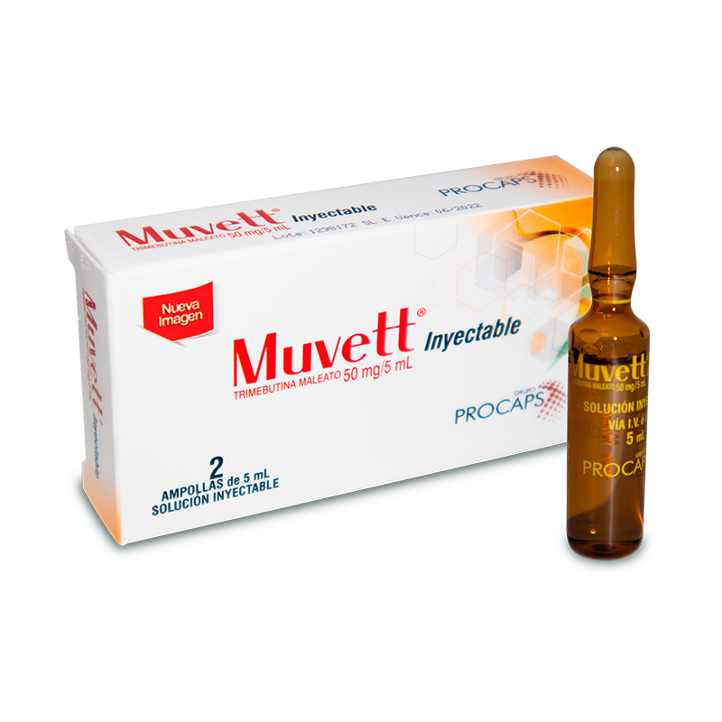 Muvett 50mg/5ml inyectable caja x2 und