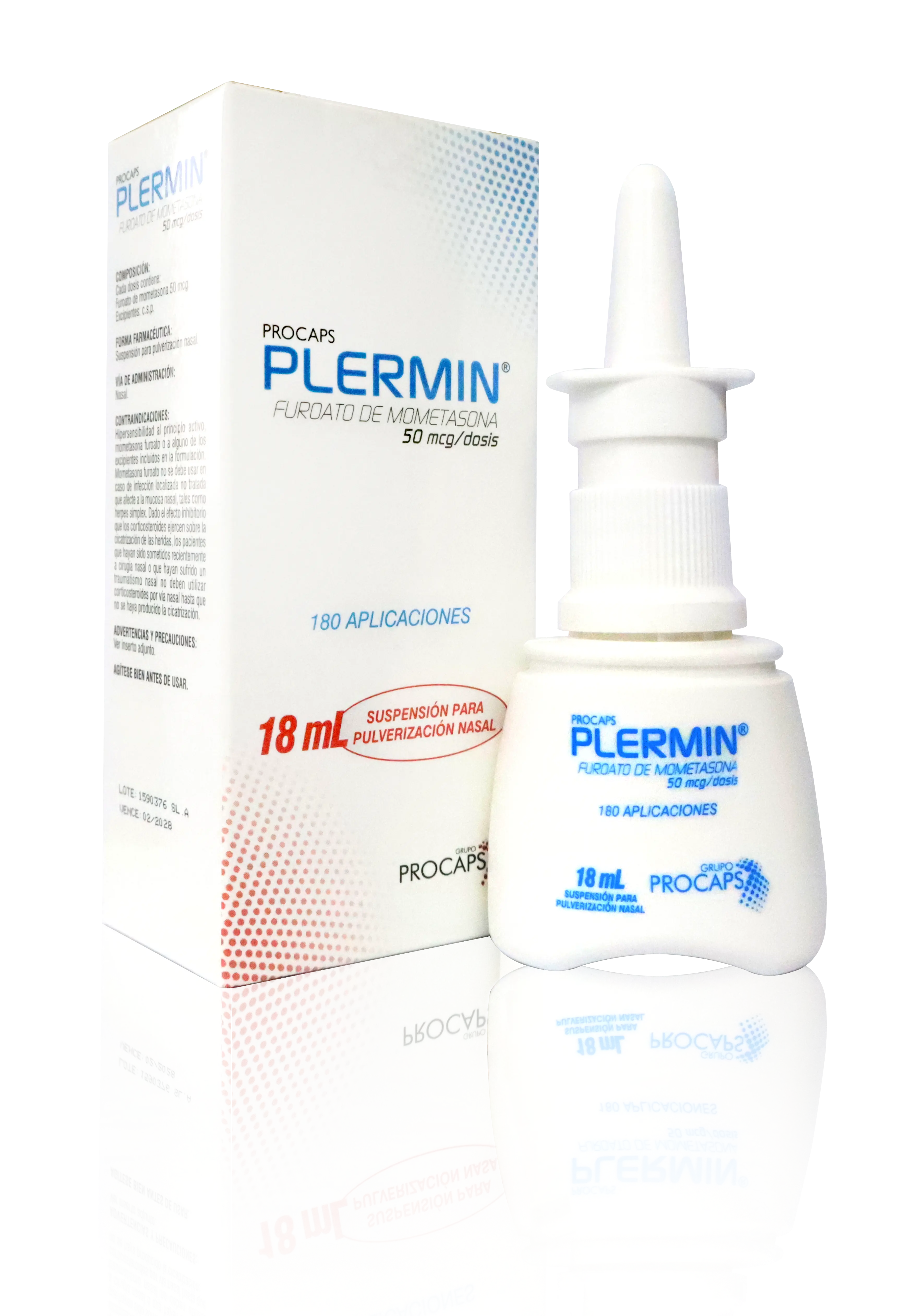 Plermin suspensión para inhalación nasal